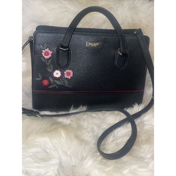 Kate Spade Reese Laurel Way bag with flower Embellishments - Picture 3 of 11